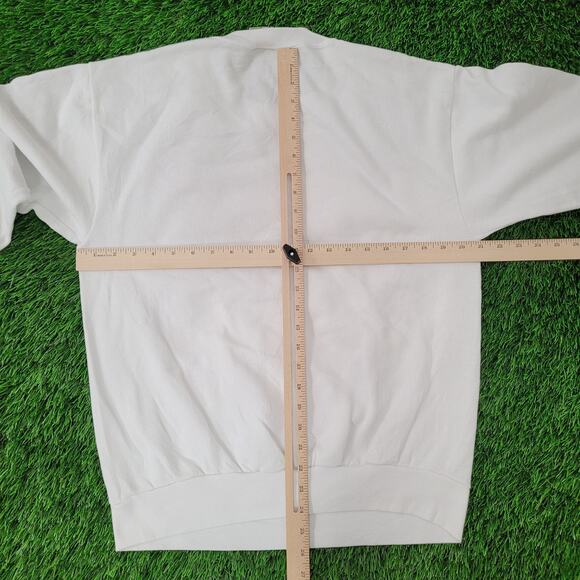 Vintage 90s Native-American Sweatshirt Womens Large 21x24 White - Picture 4 of 15